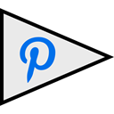 Logo, Social, flags, pinterest Lavender icon