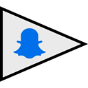 Logo, Social, flags, Snapchat Lavender icon