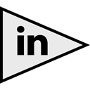 Logo, Linkedin, Social, flags Lavender icon