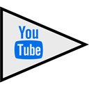 Logo, Social, youtube, flags Lavender icon