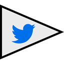 Logo, twitter, Social, flags Lavender icon
