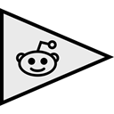 flags, Logo, Reddit, Social Lavender icon