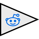 Social, flags, Logo, Reddit Lavender icon