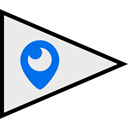 Logo, Social, flags, Periscope Lavender icon