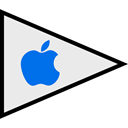 Apple, Logo, Social, flags Lavender icon