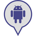 media, Logo, pin, Social, Android Gainsboro icon