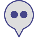 media, Logo, pin, flickr, Social Gainsboro icon