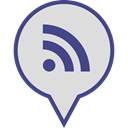 media, Logo, Rss, pin, Social Gainsboro icon