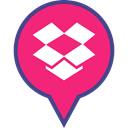 Logo, pin, Social, media, dropbox DeepPink icon