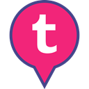 media, Tumblr, Logo, pin, Social DeepPink icon