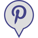 Social, pinterest, media, Logo, pin Gainsboro icon