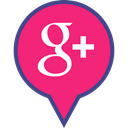 google, pin, Social, media, plus, Logo DeepPink icon