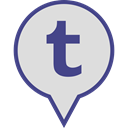 Social, Tumblr, media, Logo, pin Gainsboro icon