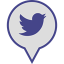 pin, Social, media, Logo, twitter Gainsboro icon