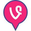 Social, Vine, media, Logo, pin DeepPink icon