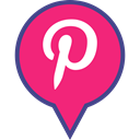 media, Logo, pin, Social, pinterest DeepPink icon
