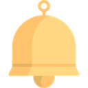 Bells, alarm clock, clocks, technology, ring Khaki icon