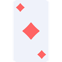 Playing Cards, Diamonf, poker, card, Casino AliceBlue icon