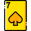 Cards, poker, gaming, Spades, Casino, Bet, gambling Gold icon