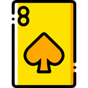 Cards, poker, gambling, gaming, Spades, Casino, Bet Gold icon