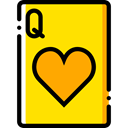 Bet, gambling, Cards, poker, Hearts, gaming, Casino Gold icon