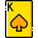 gambling, gaming, Spades, Casino, Bet, Cards, poker Gold icon
