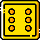 Game, dice, gaming, luck, Casino, dices, gambling, entertainment Gold icon