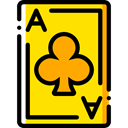 gaming, Casino, Bet, Clubs, gambling, Cards, poker Gold icon