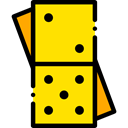 Game, gaming, Pieces, leisure, domino Gold icon