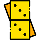 gaming, Pieces, leisure, domino, Game Gold icon