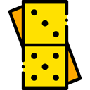 leisure, domino, Game, gaming, Pieces Gold icon