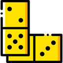 Pieces, leisure, domino, Game, gaming Icon