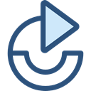 Arrows, Redo, Orientation, Direction, ui, Multimedia Option, Circular Arrow DarkSlateBlue icon