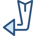 Multimedia, Arrows, Orientation, ui, Diagonal, directional, Multimedia Option, Diagonal Arrow Black icon