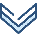 Arrows, Down, Arrow, Pointing, download, Direction, ui, Chevron DarkSlateBlue icon