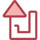 Arrows, Orientation, Direction, ui, Turn Left, Multimedia Option Sienna icon