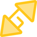 Arrows, Fullscreen, Orientation, interface, expand, Direction, ui, Multimedia Option Gold icon