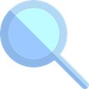 search, magnifying glass, zoom, detective, Loupe, Tools And Utensils Black icon