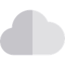 Cloud, weather, Cloudy, sky, Cloud computing Silver icon