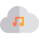 music, interface, music player, musical, Cloud computing, Cloud storage, Quaver Silver icon