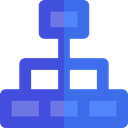 Business, interface, Diagram, order, Organization, Hierarchy, Hierarchical Structure, Organized RoyalBlue icon