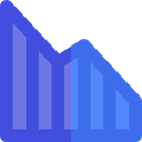 marketing, finances, graphical, loss, Stats, Decrease, Diagram, statistics, Business RoyalBlue icon