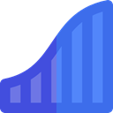 Business, Stats, Diagram, statistics, Profits, marketing, finances, growth, graphical RoyalBlue icon