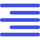 Multimedia, Text, interface, Alignment, option, lines, symbol, signs, Right Align RoyalBlue icon