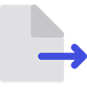 document, Multimedia, File, Arrow, Archive, Export, interface, option, signs Gainsboro icon