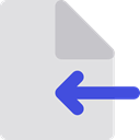 document, Multimedia, File, Arrow, Archive, Import, interface, option, signs Icon