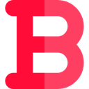 Multimedia, Format, interface, Bold, signs, Letter B, Multimedia Option, Text Formatting Crimson icon
