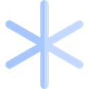 Frost, weather, Snow, nature, winter, Cold, snowflake Black icon