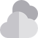 weather, Cloudy, sky, Atmospheric, Cloud Silver icon