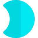 Moon, weather, nature, meteorology, Astronomy, full moon, Moon Phase DarkTurquoise icon